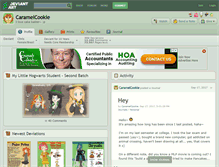 Tablet Screenshot of caramelcookie.deviantart.com