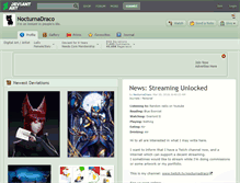 Tablet Screenshot of nocturnadraco.deviantart.com