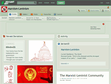 Tablet Screenshot of marxism-leninism.deviantart.com