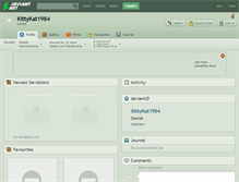 Tablet Screenshot of kittykat1984.deviantart.com