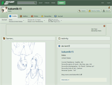Tablet Screenshot of kokomilk15.deviantart.com