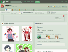 Tablet Screenshot of kanomey.deviantart.com