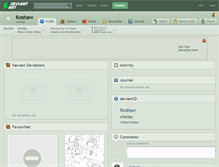 Tablet Screenshot of koshaw.deviantart.com