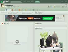 Tablet Screenshot of deebeekyu.deviantart.com