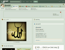 Tablet Screenshot of ghazalah.deviantart.com