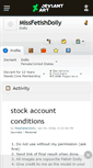 Mobile Screenshot of missfetishdolly.deviantart.com