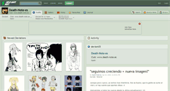 Desktop Screenshot of death-note-es.deviantart.com