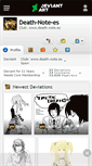 Mobile Screenshot of death-note-es.deviantart.com