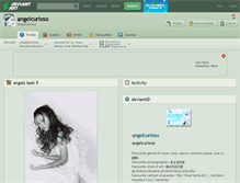 Tablet Screenshot of angelcurioso.deviantart.com