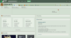 Desktop Screenshot of ordinary-girl18.deviantart.com