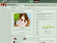 Tablet Screenshot of lovinalovers.deviantart.com