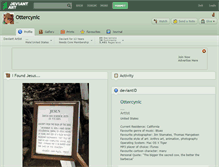 Tablet Screenshot of ottercynic.deviantart.com