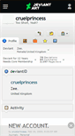 Mobile Screenshot of cruelprincess.deviantart.com
