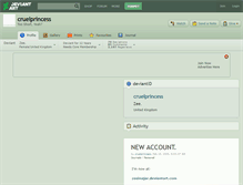 Tablet Screenshot of cruelprincess.deviantart.com