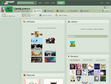 Tablet Screenshot of llamalovers.deviantart.com
