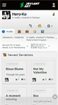 Mobile Screenshot of hero-ko.deviantart.com