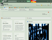 Tablet Screenshot of hero-ko.deviantart.com