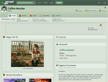 Tablet Screenshot of coffee-monster.deviantart.com