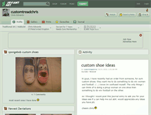 Tablet Screenshot of customtreadchris.deviantart.com