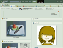 Tablet Screenshot of einule.deviantart.com