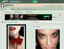 Tablet Screenshot of feyblackeyes.deviantart.com