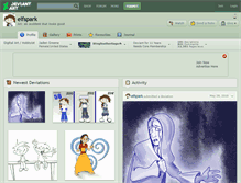 Tablet Screenshot of elfspark.deviantart.com