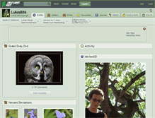 Tablet Screenshot of lukasb86.deviantart.com