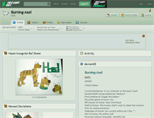Tablet Screenshot of burning-axel.deviantart.com