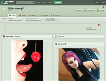 Tablet Screenshot of little-raven-girl.deviantart.com