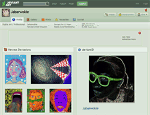 Tablet Screenshot of jabarwokie.deviantart.com
