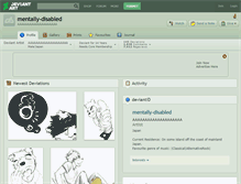 Tablet Screenshot of mentally-disabled.deviantart.com
