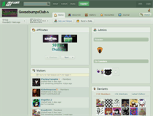 Tablet Screenshot of goosebumpsclub.deviantart.com