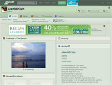 Tablet Screenshot of akamizdr3am.deviantart.com