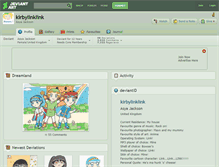 Tablet Screenshot of kirbylinklink.deviantart.com