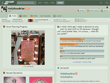 Tablet Screenshot of hollyrosebriar.deviantart.com
