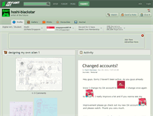 Tablet Screenshot of hoshi-blackstar.deviantart.com