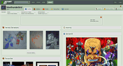 Desktop Screenshot of bloothunderbird.deviantart.com