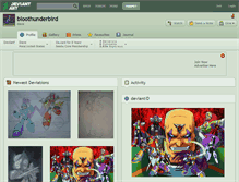 Tablet Screenshot of bloothunderbird.deviantart.com
