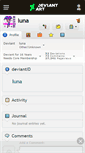 Mobile Screenshot of luna.deviantart.com