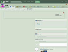 Tablet Screenshot of luna.deviantart.com