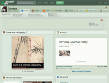 Tablet Screenshot of coreaux.deviantart.com
