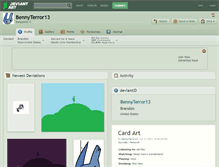 Tablet Screenshot of bennyterror13.deviantart.com