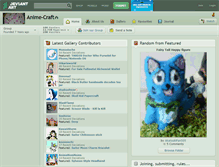 Tablet Screenshot of anime-craft.deviantart.com