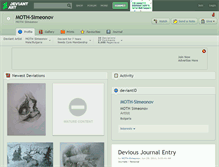 Tablet Screenshot of moth-simeonov.deviantart.com