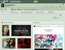 Tablet Screenshot of chowfangirl12.deviantart.com