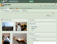 Tablet Screenshot of kekel-taph.deviantart.com
