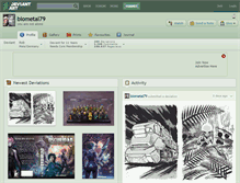 Tablet Screenshot of biometal79.deviantart.com