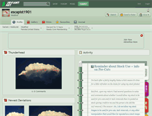 Tablet Screenshot of escapist1901.deviantart.com