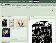 Tablet Screenshot of louise008.deviantart.com
