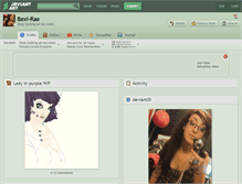 Tablet Screenshot of bexi-rae.deviantart.com